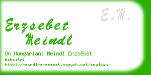 erzsebet meindl business card